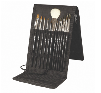 Набор кистей Альбатрос "Акварель" в пенале, 12 шт. (серии «Мастер»)