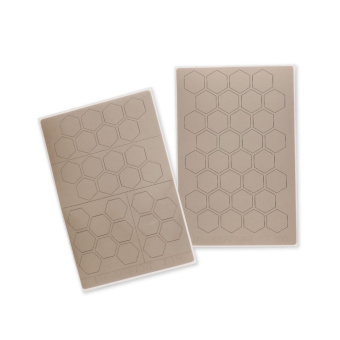 MiniWarPaint Маска окрасочная шестиугольники, размер L, 7 мм