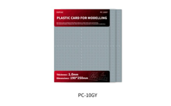 DSPIAE PC-10GY Пластиковый лист для моделирования 1.0 мм, 190х250 мм