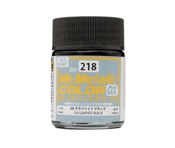 Mr. Hobby Краска 18 мл Graphite Black Metallic (графитовый черный)