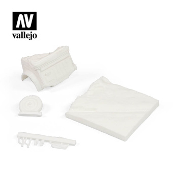 Vallejo SC007 Kubelwagen Base, Rear (Задняя часть автомобиля Kubelwagen 1/35, неокрашенная)