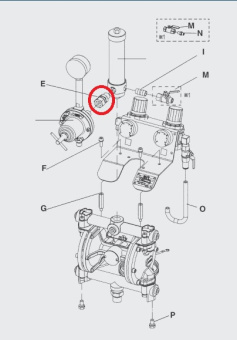 Iwata 06859803 Шарнирное соединение насоса DPS