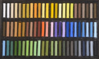 Набор сухой пастели Blockx 72 цв., в дерев.ящике, "Небо и времена года"