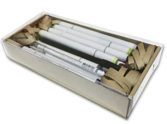 Набор маркеров Sketchmarker Eight School (25 шт. + линер + белая ручка Crown)