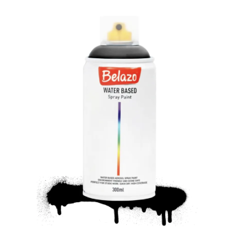 Краска аэрозольная Belazo WaterBased Black, 300 мл
