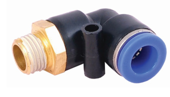 Pegas Фитинг цанговый Г-образный, наружная резьба 1/4", диаметр 10 мм