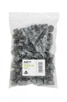 Кэп Montana Outline Cap, серый с черной вставкой, 1-4 см (уп. 50 шт.)