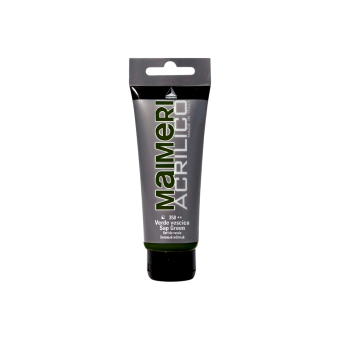Краска акриловая Maimeri Acrilico Sap Green (Зеленый травяной), 200 мл