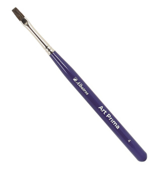Кисть Альбатрос серии Art Prima, соболь/синтетика, плоская №4