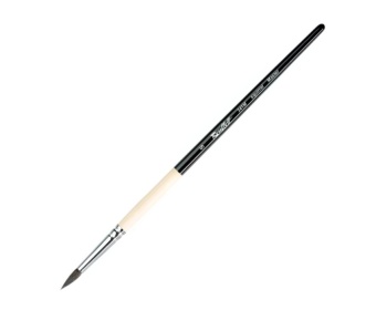 Кисть Roubloff серии 341M Master №5, белка, круглая, удлиненная ручка