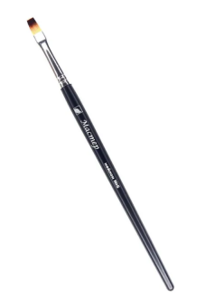 Кисть Альбатрос серии Мастер, синтетика, плоская №6, короткая ручка