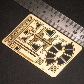 MiniWarPaint Столб фонарный "чугунный" 1-2 фонаря, размер S