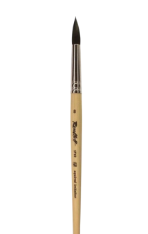 Кисть Roubloff серии 1F10 №8 синтетика, имитация волос белки, круглая, короткая ручка