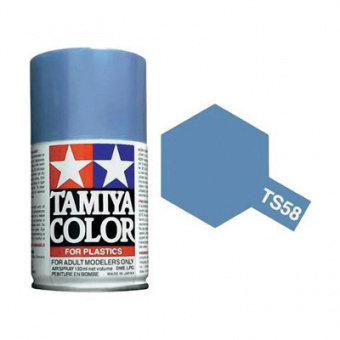 Краска Tamiya TS-58 Pearl Light Blue (Жемчужный светло-голубой) 100 мл