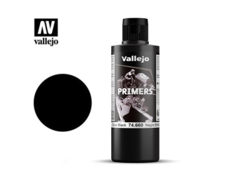 Vallejo Gloss Black Грунтовка для моделирования черная глянцевая 200 мл