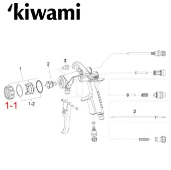 Гайка воздушной головы Iwata BA4