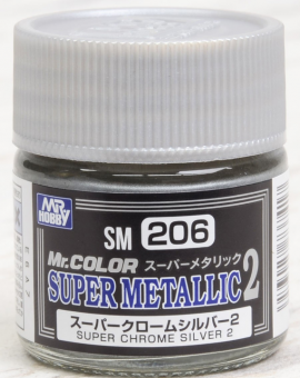 Mr. Hobby Краска 10 мл SM206 Super Chrome Silver 2