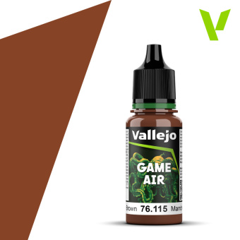 76115 Краска Vallejo GAME AIR Grunge Brown (Коричневый гранж), 18 мл