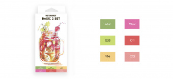 Набор маркеров Sketchmarker 6 BASIC Set 2 (6 шт. в картонной коробке)