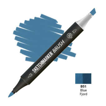 Маркер SKETCHMARKER Brush B51 Blue Fjord