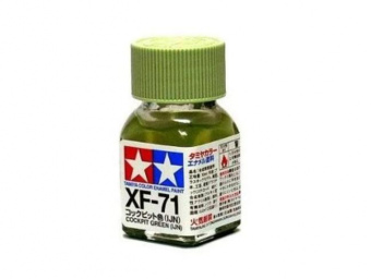 XF-71 Краска Tamiya Японская кокпит зеленая матовая (IJN Cockpit Green Matt), эмаль 10 мл