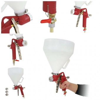 Краскопульт Pegas 2701Н грунтовочный, верхний пластиковый бак 6 л