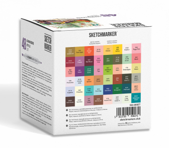 Набор маркеров Sketchmarker Сhinoiserie style (48 шт. 'Шинуазри' + пластиковый кейс)