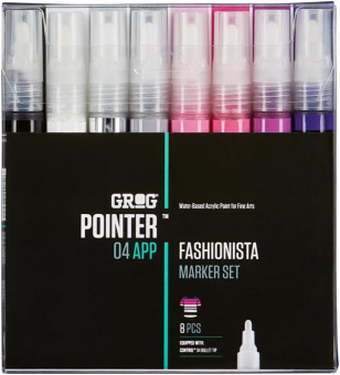 Набор маркеров Grog 04 APP Fashionista (8 шт.)