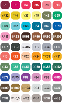 Набор маркеров Touch Twin Brush 60 цветов (B)