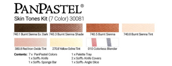 Набор PanPastel Skin Tones Kit – Тона кожи (7 цветов)