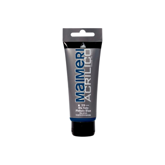 Краска акриловая Maimeri Acrilico Phthalo Blue (Голубая ФЦ), 200 мл