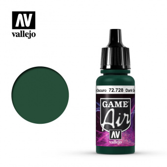 72728 Краска Vallejo GAME AIR Dark Green (Темно-зеленый)