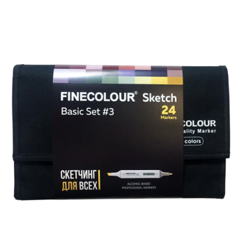 Набор маркеров Finecolor Sketch 'Базовый №3' (24 шт. в пенале)