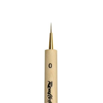 Кисть Roubloff Miniature K1 колонок круглая №0, короткая утолщенная ручка (со скосом)