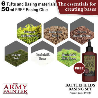 Army Painter – Набор для оформления подставок Battlefields Basing Set