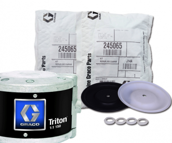 Graco Ремонтный комплект жидкостной части мембранного насоса TRITON 308 (мембраны)