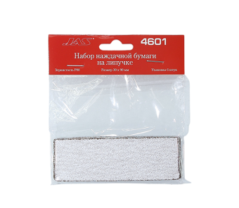 JAS 4601 Наждачная бумага на липучке P80 30 x 90 мм, 6 шт.