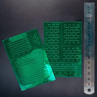 MiniWarPaint Трафарет окрасочный клетки 4 мм, размер S