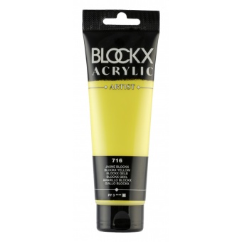 Желтый, краска акриловая Blockx Artist, 250 мл