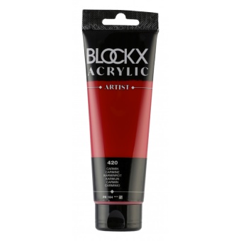 Карминовая, краска акриловая Blockx Artist, 250 мл