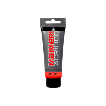 Краска акриловая Maimeri Acrilico Fluorescent Red (Красный флуоресцентный), 200 мл
