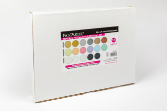 Набор PanPastel Metallics, Pearlescents & Mediums – Металлики, перламутры и медиумы (17 цветов)