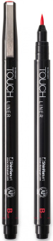Ручка капиллярная TOUCH LINER Brush Red (Красный)