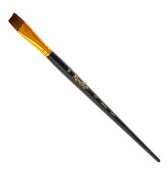 Кисть Roubloff серии 1127 №16, колонок, плоская, длинная ручка