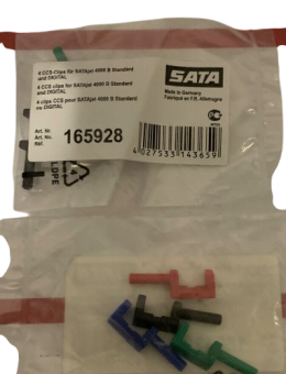 SATA 165928 Набор клипс цветовой индикации (4 шт.) для jet 4000