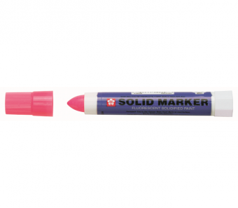 Маркер-краска Sakura Solid, флуоресцентный стержень 12 мм, #320 розовый флуоресцентный