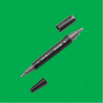 Маркер двусторонний акриловый Fat&Skinny FSTA-10 grass green