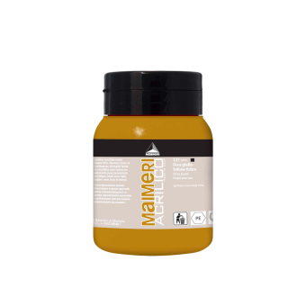 Краска акриловая Maimeri Acrilico Yellow Ochre (Охра желтая), 500 мл
