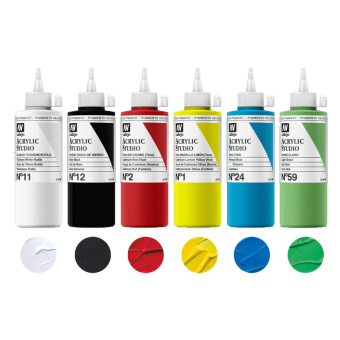 Набор красок Vallejo Acrylic Studio №9 Combination, 6 шт.