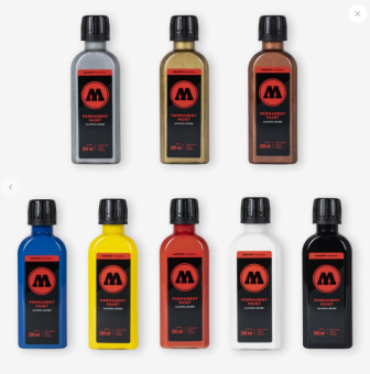 Заправка Molotow Permanent Paint 200 мл shock blue middle (голубая)